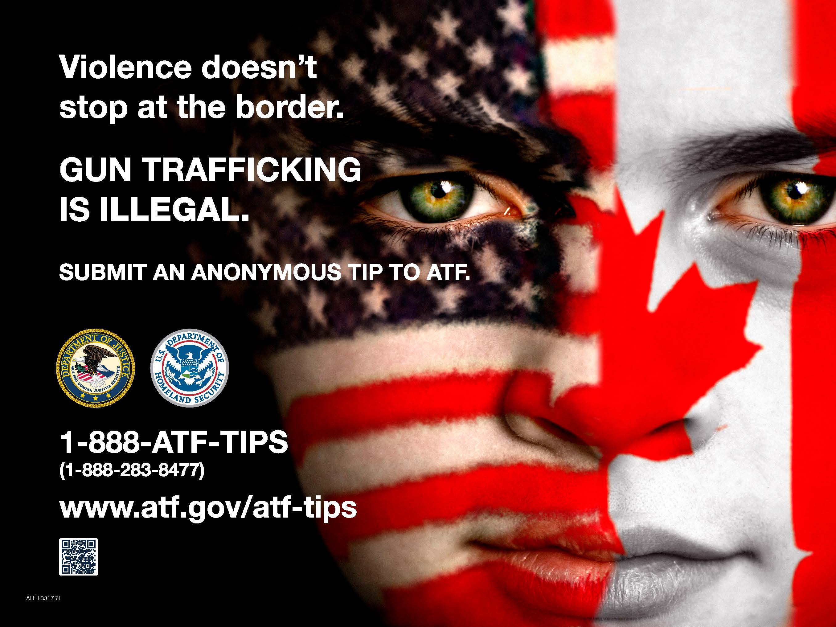 ATF I 3317.7I - Anti-Firearms Trafficking Poster: American Canadian Boy