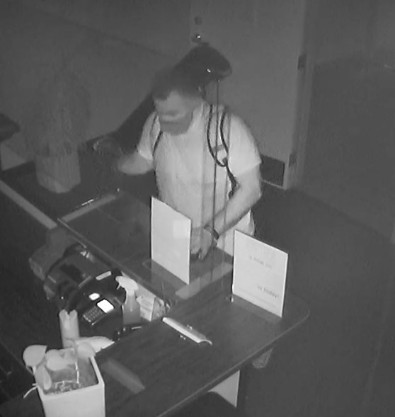 Still-frame photos of surveillance footage on May 30, 2020 of LA field division's robbery suspect.