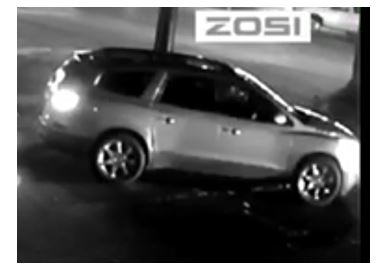 SUV captured by surveillance camera.