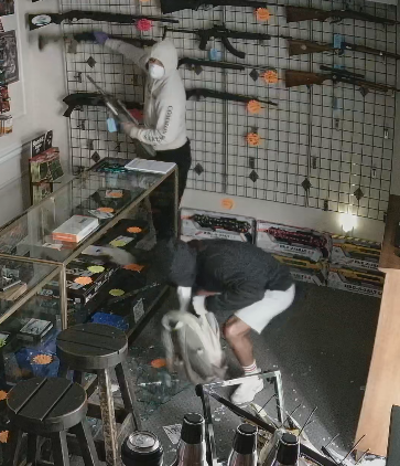 Burglary suspects caught on surveilance video.