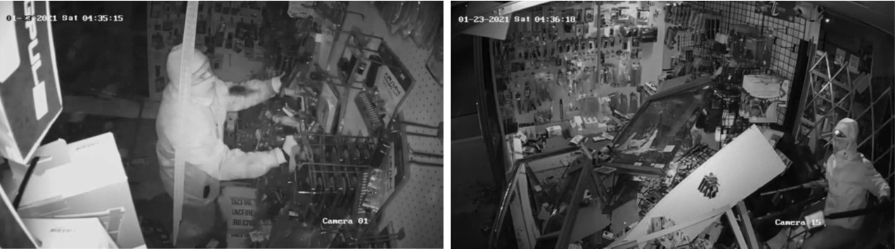 Burglary suspects of GunRunner Arms