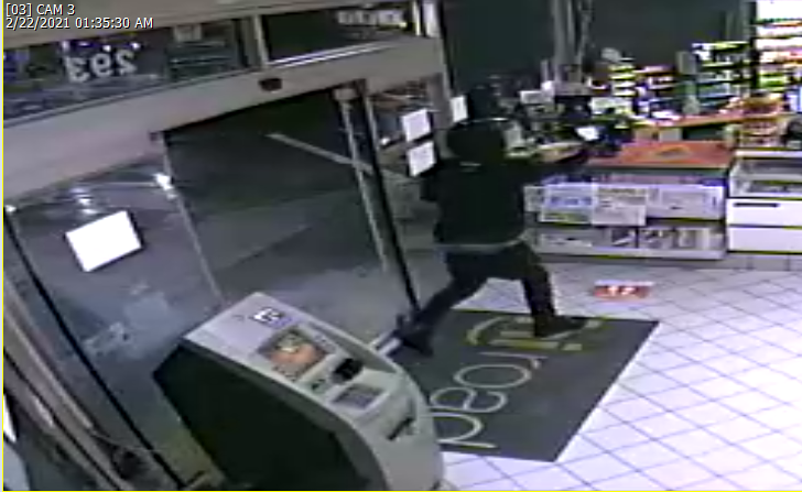 Suspect in attempted robbery at Exxon gas station