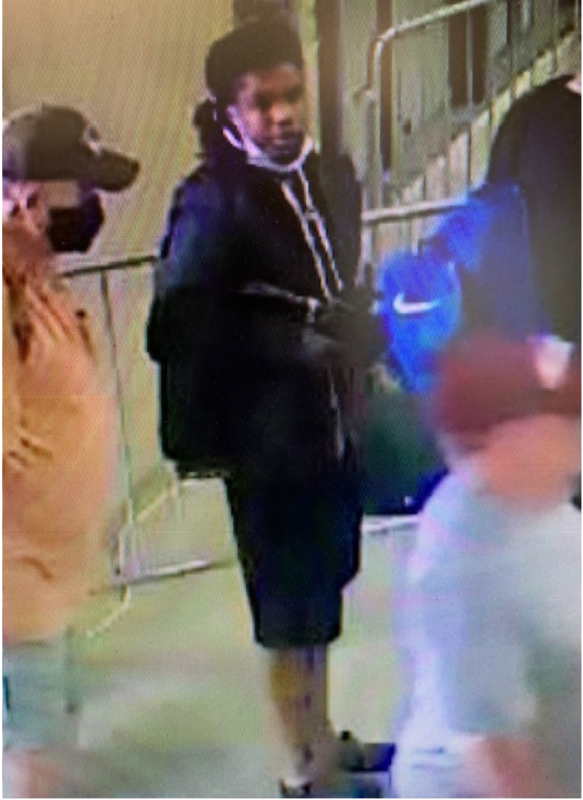 Suspect standing in line