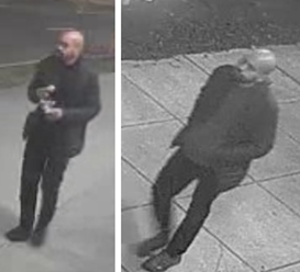 Suspect dressed in black
