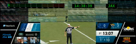 Errors in a game that was streaming