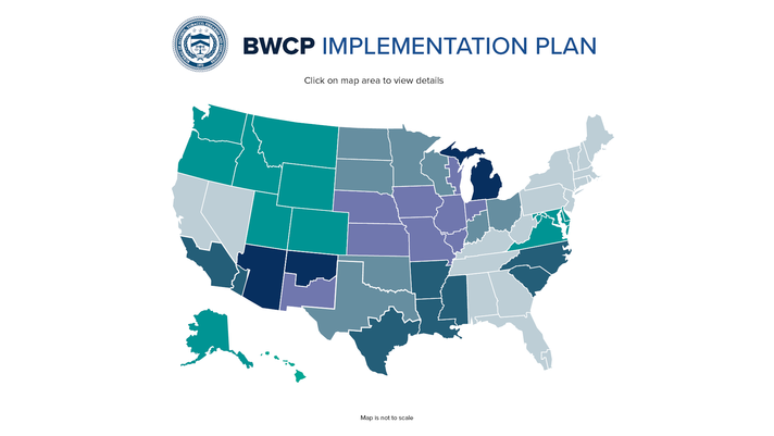 Body worn camera map including phases 1-5.