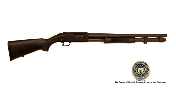 Mossberg Make: 590, pump action Model: 12 gauge