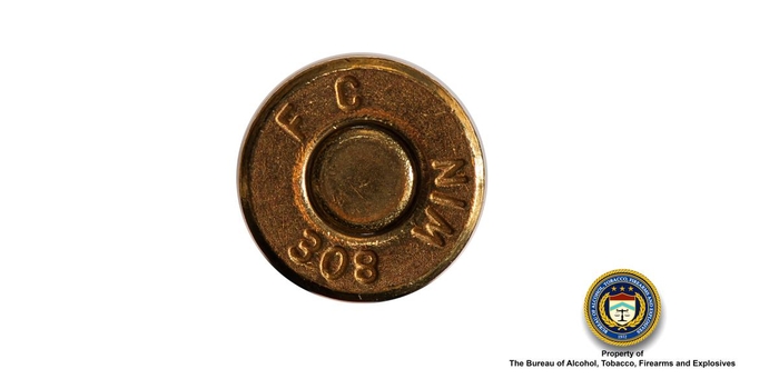 Bottom of .308 (Rifle) Bullet 